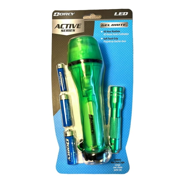 Lampe de poche à LED gel brite de la série active Dorcy 40 heures durée d'utilisation