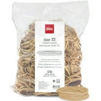 Office Depot Rubber Bands, #33, 3 1/2in. x 1/8in., 1 Lb. Bag, 2433408