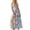 Lavender, variant on Women's Strapless Floral Maxi Dress with Side Slit Ruched Bodice Lightweight 100% Polyester Fabric for Summer Occasions