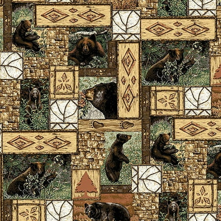 Springs Creative Bear Mountain Patch Fabric