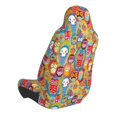 thumbnail image 2 of Wukai Boho Cute Owls Full Set Car Seat Covers with Soft Padding Universal Auto Front Seats Protector and Cushion Mat, 2 of 5