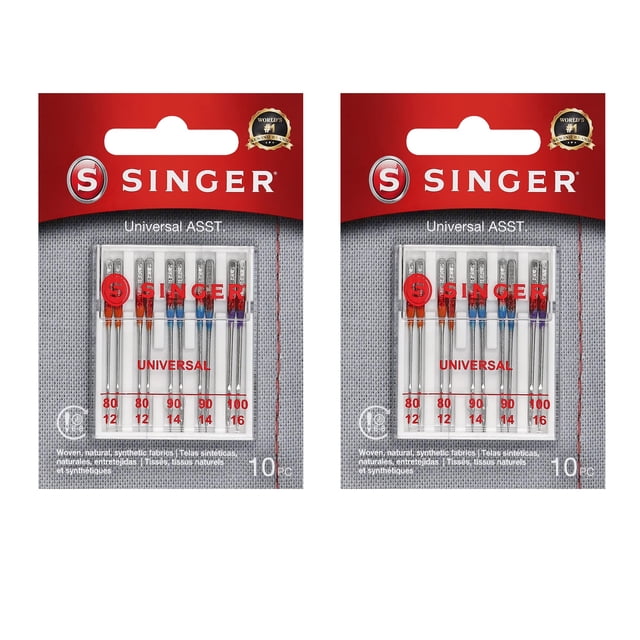 Agujas para máquina de coser SINGER Universal, 20 unidades