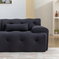 thumbnail image 5 of 90" W 2 Seater Sofa Couch, Foam Comfy Deep Upholstered Couch Armchair with Toss Pillow for Living Room Bedroom Office Apartment, 5 of 7