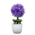 thumbnail image 1 of Xingzhi Artificial Potted Plant Ball Simulation Greenery Decoration Home Office Table Centerpiece artificial Plant, Purple, 1 of 5