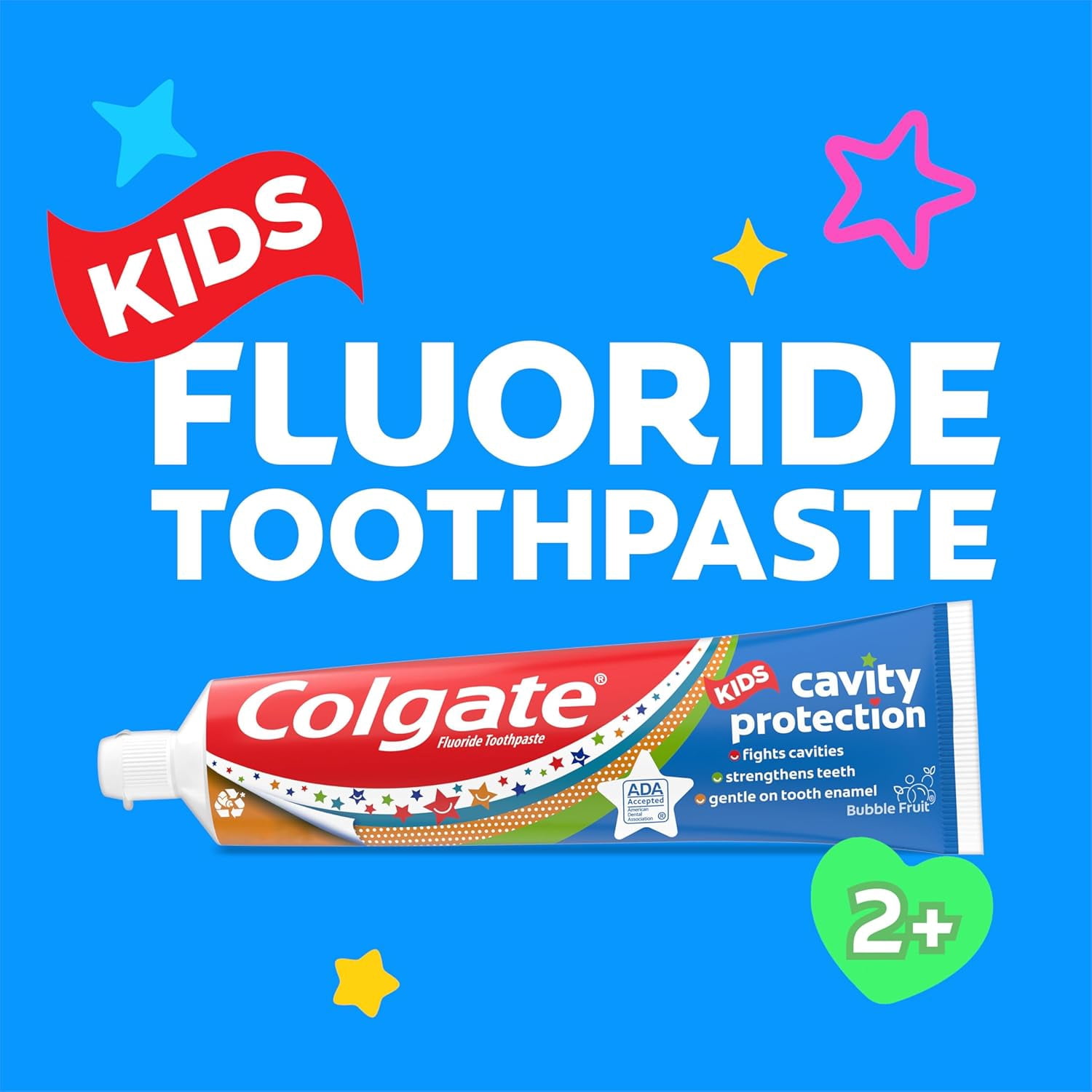 Colgate Kids Toothpaste Cavity Protection, Bubble Fruit, 4.6 oz - 6 Pack