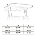 thumbnail image 3 of 3 Seater Size Outdoor Garden Patio Swing Sunshade Cover, 3 of 11
