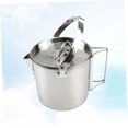 thumbnail image 3 of OULII 1Pack Stainless Steel Kettle for Camping Boil Water Silver 1.2L Capacity, 3 of 8