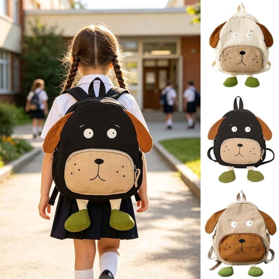 Backpack for Teens Backpack Use Large Capacity Rucksack With Cute Cartoon Puppy Motif Daypack Travel Bag