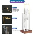 thumbnail image 6 of HTSQYL Incense Holder for Sticks, Anti-Ash Flying Incense Burner with Removable Glass Ash Catcher No Mess, Wooden Incense Holder for Meditation Yoga Spa Room Decor, 6 of 7