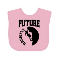 Inktastic Climbing Future Climber Boys or Girls Baby Bib