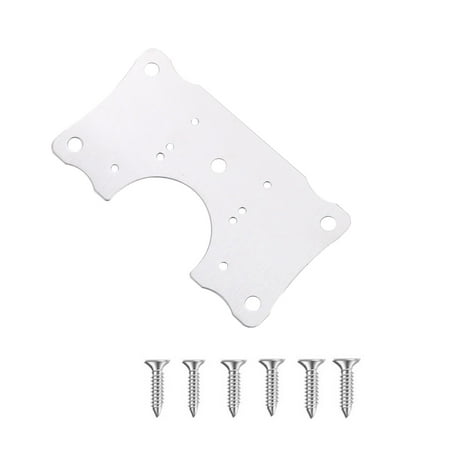 

Cabinet Hole Hinge Repair Plate Kit Corrosion-resistant Stainless Steel Plate Repair Bracket Easy-to-install Hinge
