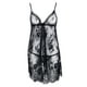 thumbnail image 2 of Conjunto de lencería VISgogo vestido de encaje con tirantes florales y ropa interior sexy, 2 of 9