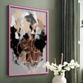 thumbnail image 5 of Afro Pop Framed Print in Pink Solid Wood Framed Print No Nail Hanging, 5 of 6