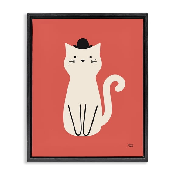Stupell Industries Eclectic Black Floating Frame Canvas Art, 17 x 21, by Jessica Beck