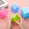 thumbnail image 5 of Uxcell Labyrinth Puzzle Box, 3 Pcs Puzzle Cube Funny Labyrinth Game Puzzle Box Mind Teasers Leisure Toys for Adults Birthday Gifts Party Favors, Blue/Green/Pink, 5 of 6