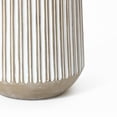 thumbnail image 6 of LuxenHome 22.1" H Tapered Tall Planter Indoor Outdoor Large Plant Pot Modern Striped MgO Planter Pot, 6 of 7