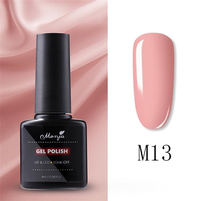 Gel de uñas HUOGUO DIY, 8 ml, UV, LED, color puro, con botella de plástico