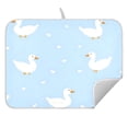 thumbnail image 3 of Geese Dot Pattern Drying Dish Mat Quick Drying Absorbent Soft Durable for Kitchen 18" x 24", 3 of 10