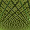 thumbnail image 1 of Ahgly Company Indoor Square Patterned Dark Forest Green Area Rugs, 4' Square, 1 of 6