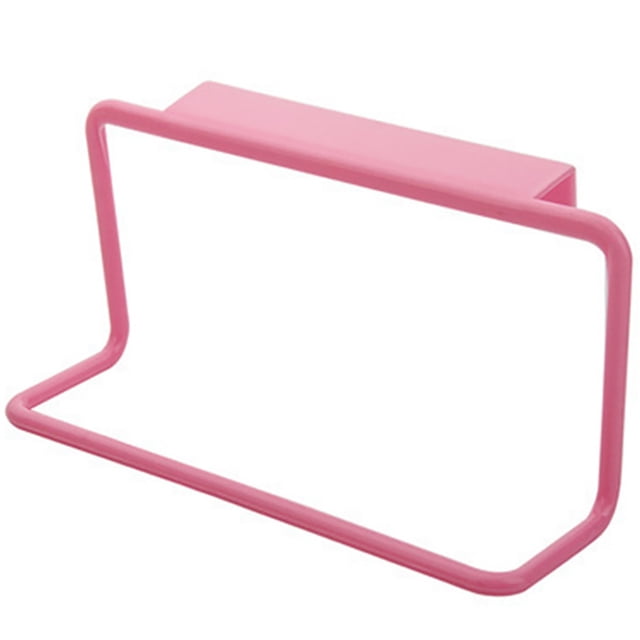 Bangcool Towel Bar Plastic Hanging over Cabinet Towel Holder Washcloth Rack for Kitchen