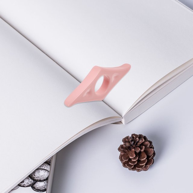 Phenofice Support de Page Portable en Résine Rose Accessoire de Livre 1Ensemble