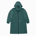 thumbnail image 7 of Towmus Rain Jackets for Women Plus Size Solid Color Rain Jacket Outdoor Hooded Windproof Loose With Pocket Coat Hooded Windbreaker, 7 of 7