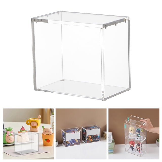 Transparent Acrylic Card Storage Organizer For Trading Cards Collectibles DIY Arts & Crafts Display For Card Games And Figures Ages 10+