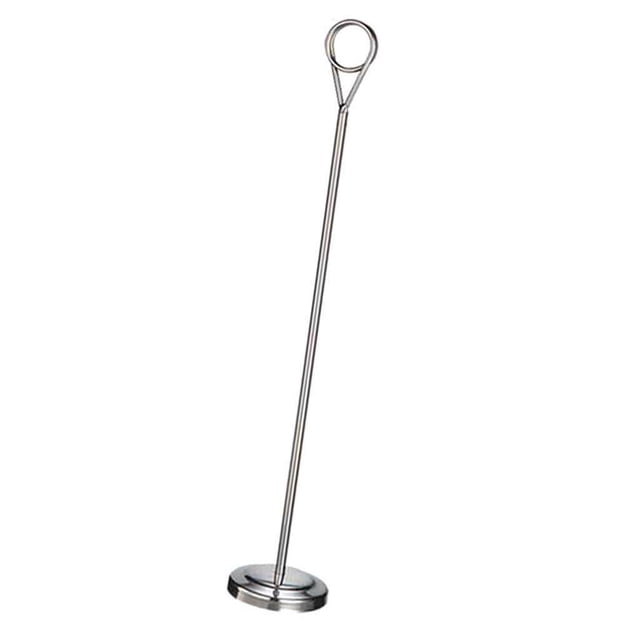 pitrice Numéro de Table en Acier Inoxydable Porte-Signe Support Photo pour Hôtel Argenté 40cm