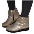 thumbnail image 4 of Botas de moda para mujer Botas cortas de talla grande con lazo y cremallera lateral Wmkox8yii sa2330, 4 of 4