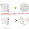 thumbnail image 2 of Convertidor Adaptador Cable Carga USB Tipo C PD para Surface Pro 3 4 5 6 7, 2 of 5