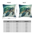thumbnail image 6 of Wukai Watercolor Turtle1 Premium Polyester Fleece Pillow Covers with Hidden Zipper Closure,Luxuriously Soft and Durable-24"x24", 6 of 7