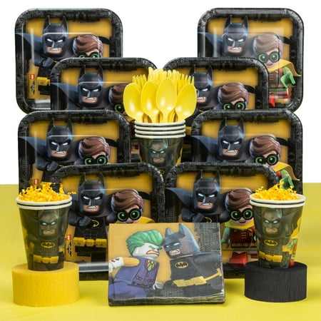 Lego Batman  Deluxe Tableware Kit Serves 8 Walmart  com