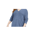 thumbnail image 2 of Style & Co. Womens Plus Ribbed V-Neck Sweater, 2 of 3
