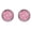 Pink, variant on SmartBy 1 Pair Ear Stud Decorative Colorful Stainless Round Shaped Rhinestone Ear Stud for Gift