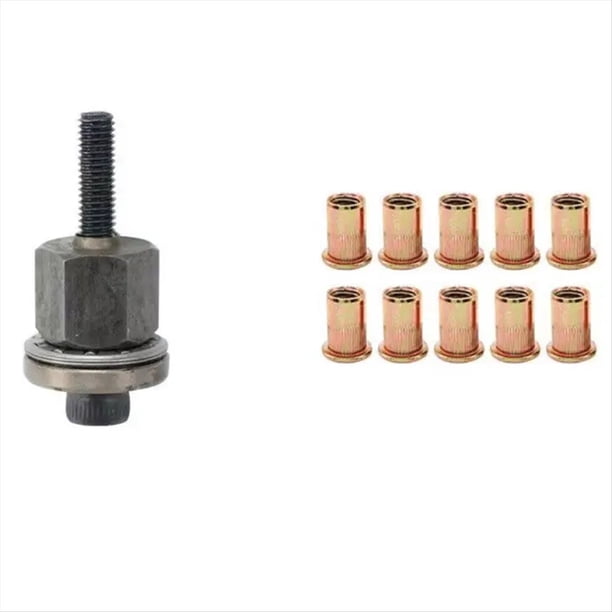 Adaptador de Remachadora Manual para Placa de Matrícula Metálica, Instalación Sencilla, 11 Piezas M5