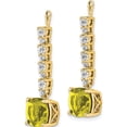 thumbnail image 3 of 14K Yellow Gold Lab Grown Diamond & Created Sapphire Earring Jackets (32.4 X 8) Made In India em7509-cys-067-ylg, 3 of 6
