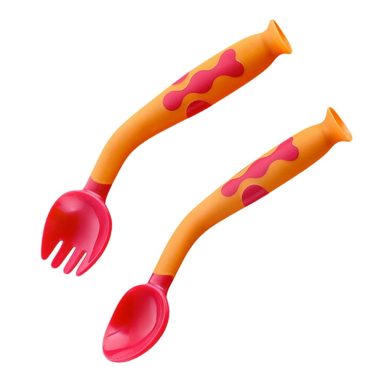 Mother Baby Supplies Kids Utensil Fork Spoon Banana Silicone - Temu