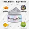 thumbnail image 5 of Hair Color Wax, Temporary Hair Coloring Styling, Quick & Easy to Use, 4.23 oz - Grey, 5 of 9