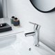 thumbnail image 2 of Grifo monomando para lavabo de baño moderno cromado, 2 of 5