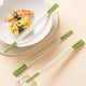 thumbnail image 4 of Palillos de Silicona Reutilizables, 1 Par, Resistentes Al Calor, con Núcleo de Acero Inoxidable, Antivuelco, Aptos para Lavavajillas, para Sushi En Olla Caliente., 4 of 6