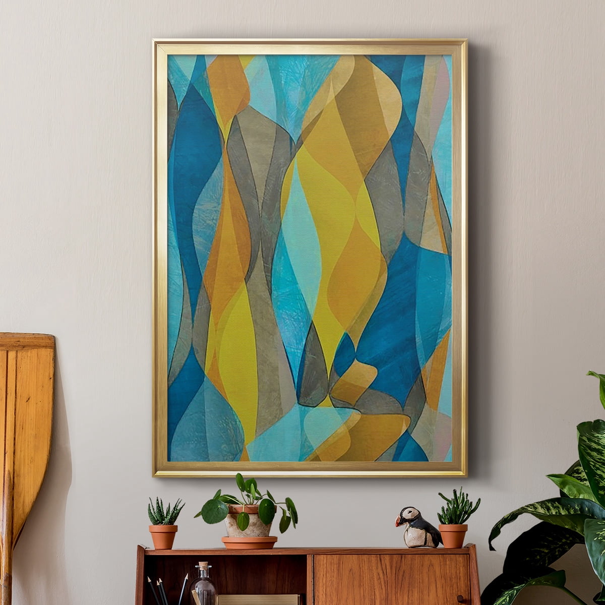Colorful Cascade II Premium Framed Print, in Gold, Black, or Silver - Ready to Hang