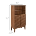 thumbnail image 4 of Modway Render Freestanding Bathroom Storage Cabinet in Brown, 4 of 9