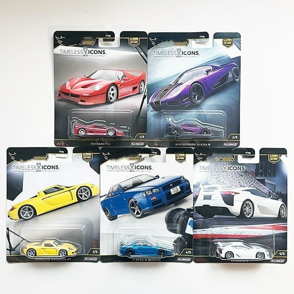 HW 2025 Premium Timeless Icons #1-5 Set of 5 Cars Car Culture FPY86
