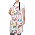 thumbnail image 3 of Uemuo Dinosaur Pattern Waterproof Apron Adjustable Dishwasher Apron- Apron for Women Men Heavy Duty Work Apron for Dishwashing Chemical Lab, 3 of 9