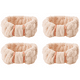 thumbnail image 1 of Paquete de 4 diademas de microfibra para spa, diademas faciales, diademas de maquillaje, diademas elásticas de tela de rizo para mujeres y niñas, para lavarse la cara, maquillaje, ducha, yoga,, 1 of 5