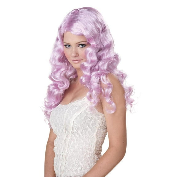 Lavender Purple Sweet Tart Long Costume Wig Adult