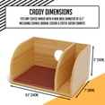 thumbnail image 4 of HEXNUB Bamboo Caddy for Chemex, Bodum, Cosori Pour Over Coffee Makers - Brown Mat, 4 of 7