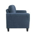 thumbnail image 4 of Lifestyle Solutions Alexa Loveseat with Rolled Arms, Blue Fabric, 4 of 7