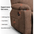thumbnail image 6 of MCombo Electric Power Lift Recliner Chair with Massage and Heat for Elderly, 3 Positions, 2 Side Pockets, and Cup Holders, USB Ports, Fabric 7040 Coffee, 6 of 8