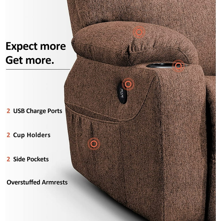 MCombo Electric Power Lift Recliner Chair with Massage and Heat 